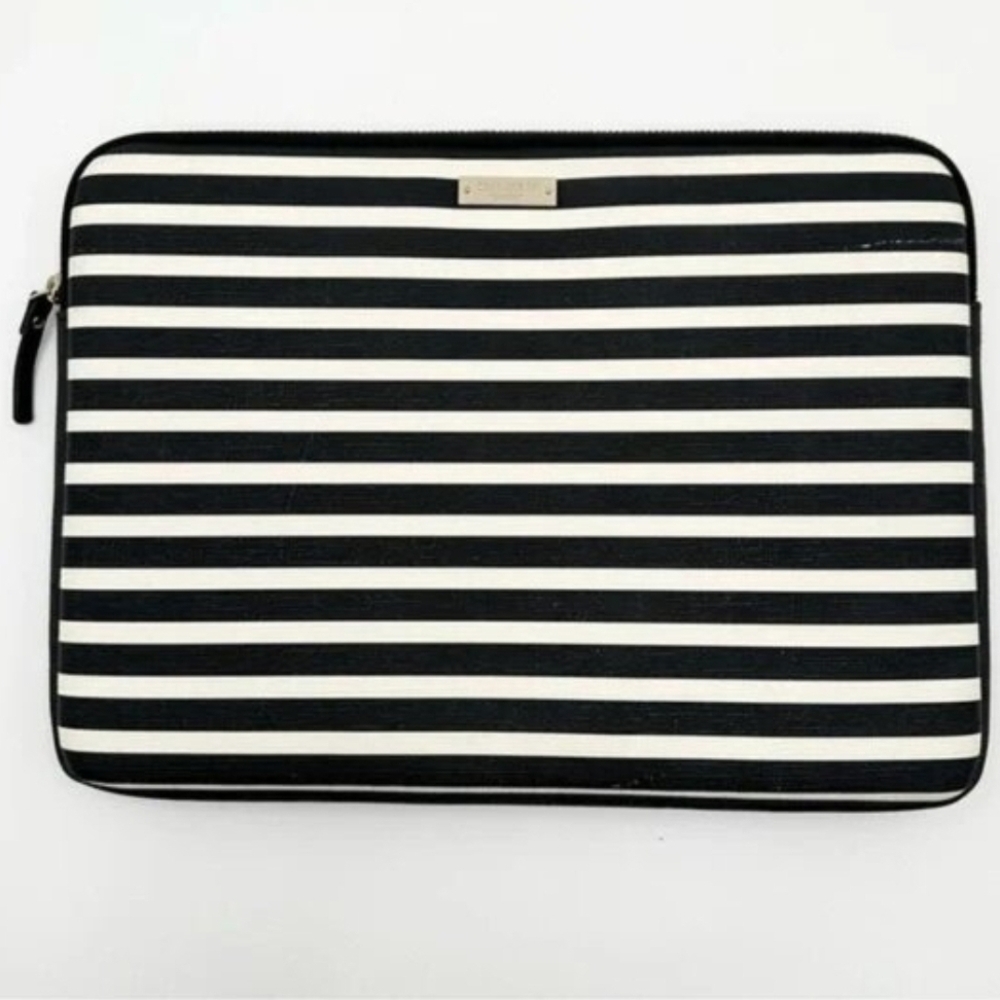 KATE SPADE NEW YORK Fairmont Stripe Padded Zippered Laptop Sleeve
